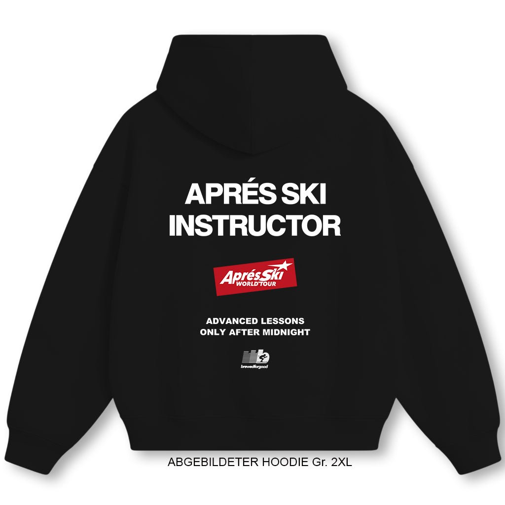 Aprés Ski INSTRUCTOR [ BLACK ]| brewedforgood | Hoodie - brewedforgoodDeep BlackXS