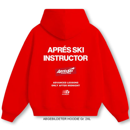 Aprés Ski INSTRUCTOR [ FIRE RED ]| brewedforgood | Hoodie - brewedforgoodFire RedXS