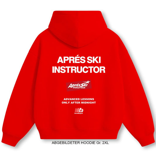 Aprés Ski INSTRUCTOR [ FIRE RED ]| brewedforgood | Hoodie - brewedforgoodFire RedXS