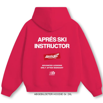 Aprés Ski INSTRUCTOR [ HOT PINK ]| brewedforgood | Hoodie - brewedforgoodHot PinkXS