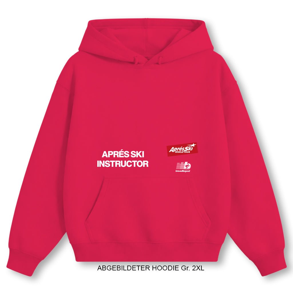 Aprés Ski INSTRUCTOR [ HOT PINK ]| brewedforgood | Hoodie - brewedforgoodHot PinkXS