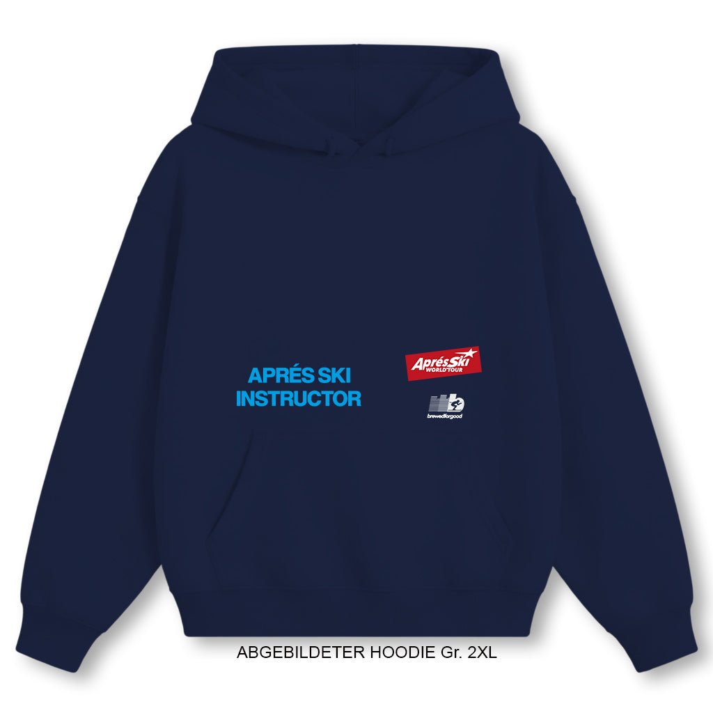Aprés Ski INSTRUCTOR [ NAVY BLUE ]| brewedforgood | Hoodie - brewedforgoodOxford NavyXS