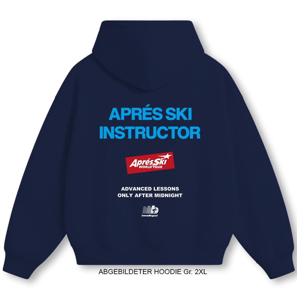 Aprés Ski INSTRUCTOR [ NAVY BLUE ]| brewedforgood | Hoodie - brewedforgoodOxford NavyXS