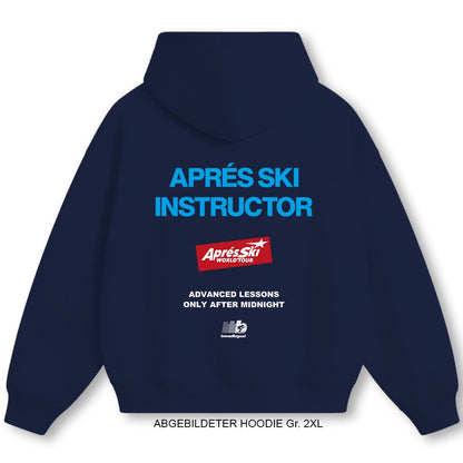 Aprés Ski INSTRUCTOR [ NAVY BLUE ]| brewedforgood | Hoodie - brewedforgoodOxford NavyXS