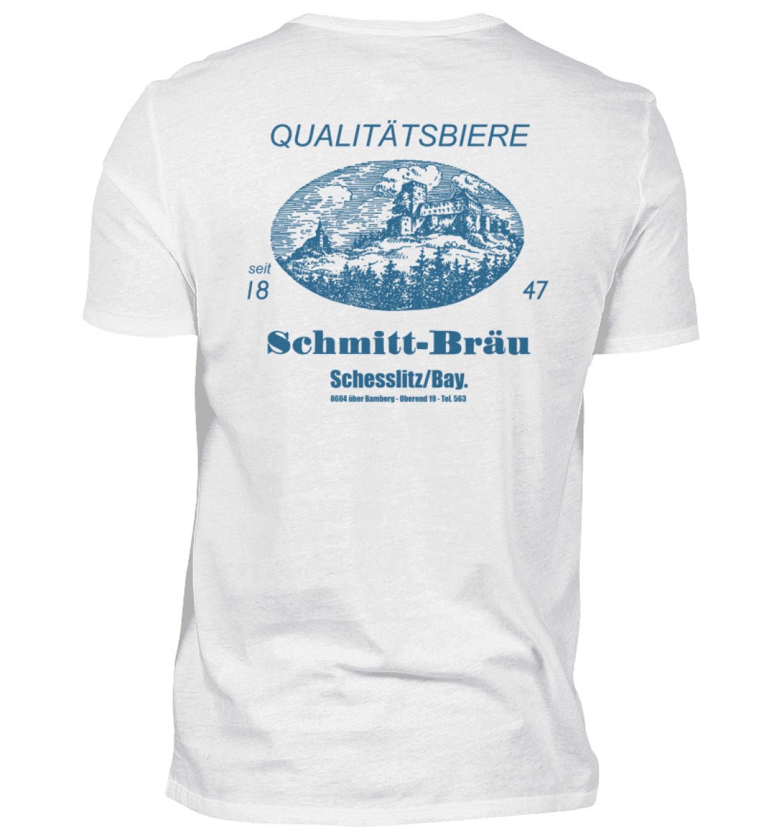 Benno 1847 | Schmitt Bräu | Vintage - Herren Premiumshirt - brewedforgoodWhiteS