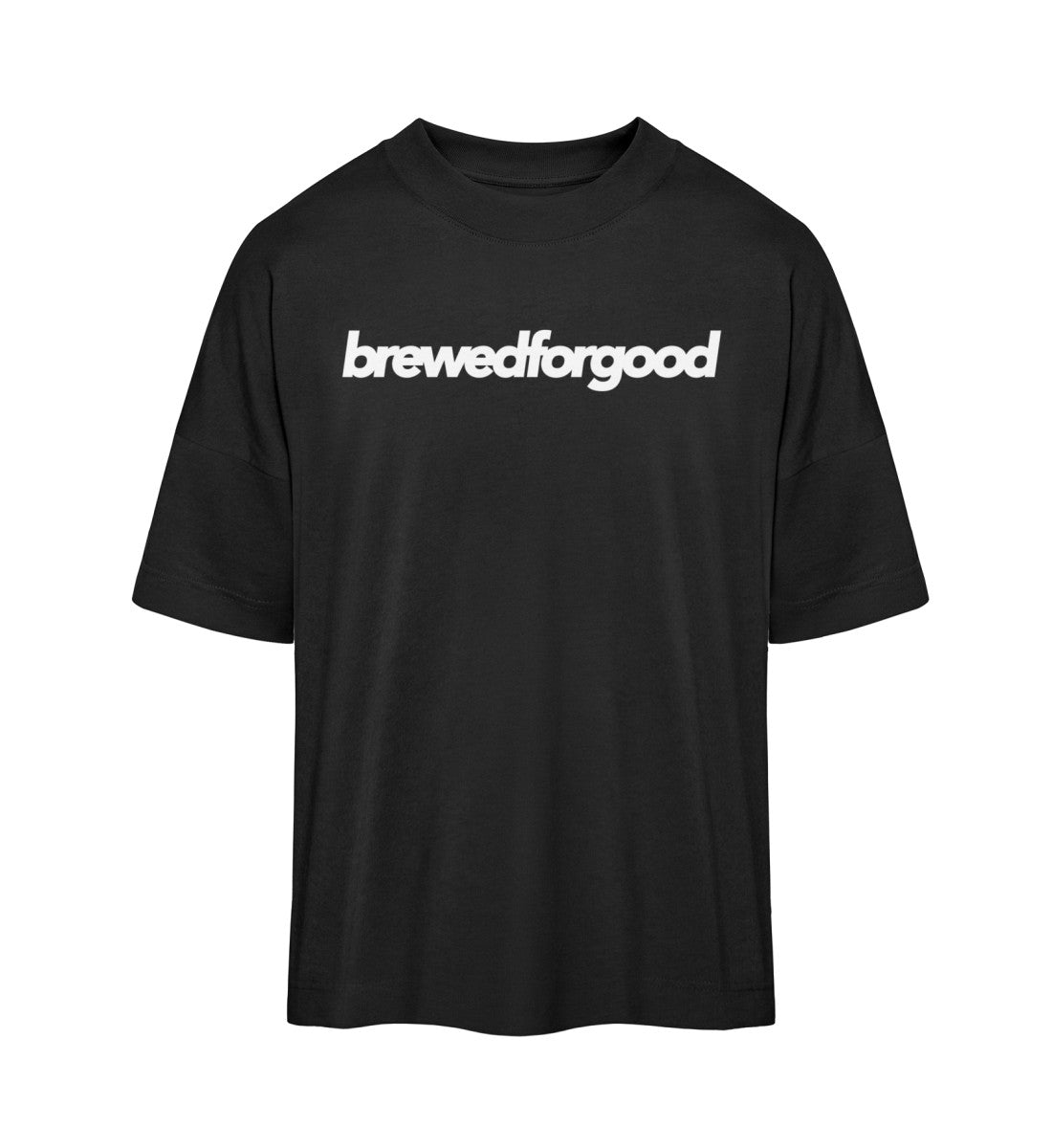 brewedforgood - Organic Oversized Shirt ST/ST - brewedforgoodBlackXS