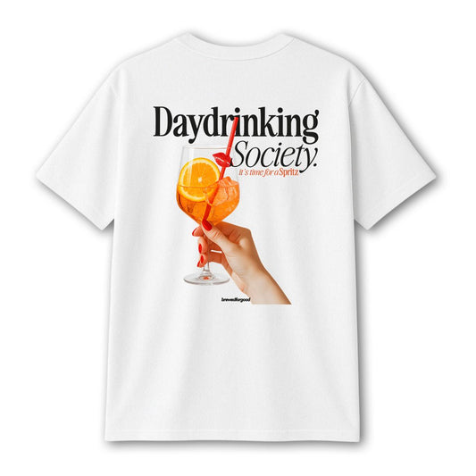 Daydrinking Society Aperol Spirtz | brewedforgood | Oversized Shirt - brewedforgoodWhiteS