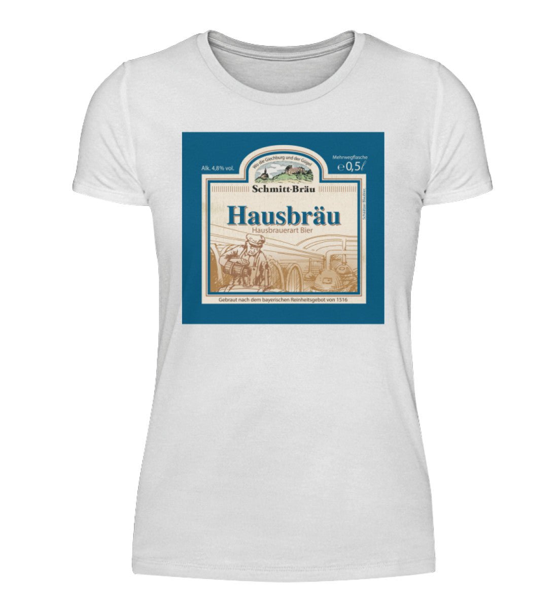 HAUSBRÄU | FASCHING | - Damenshirt - brewedforgoodWhiteS