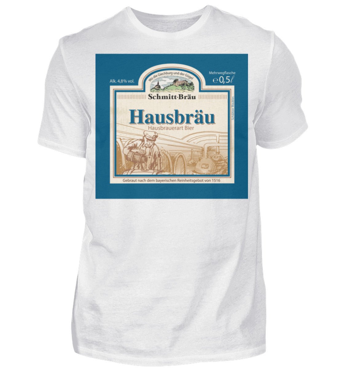 HAUSBRÄU | FASCHING | - Herren Shirt - brewedforgoodWhiteS