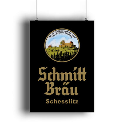 Schmiit Bräu | Giechburg und Gügel | - Poster Hochformat - brewedforgood4C PrintDIN - A1