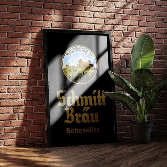 Schmiit Bräu | Giechburg und Gügel | - Poster Hochformat - brewedforgood4C PrintDIN - A1