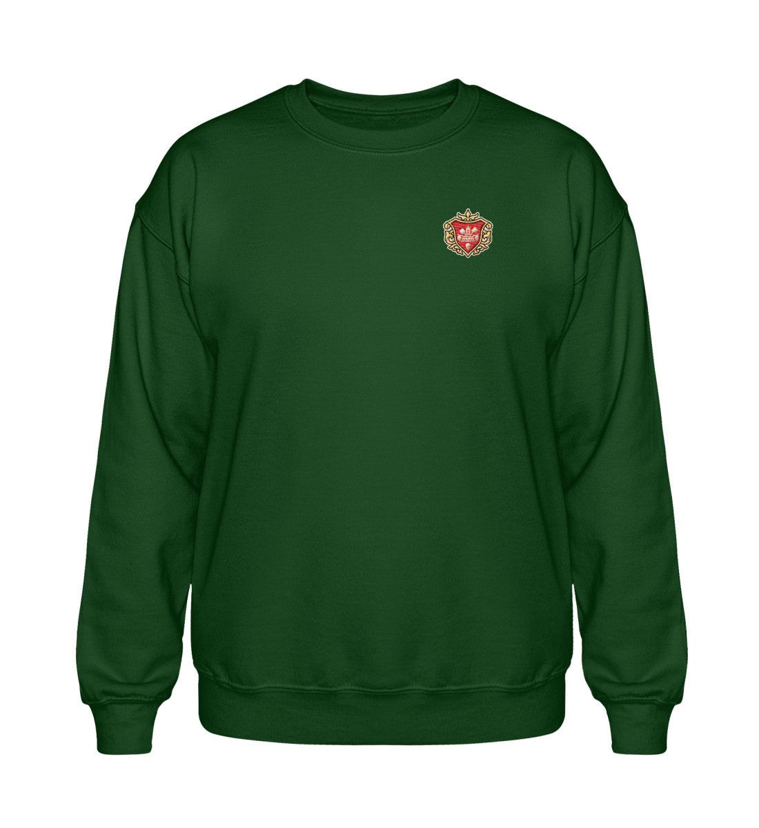 SCHMITT BRÄU | BRAUER WAPPEN - Sweatshirt mit Stick - brewedforgoodForest GreenS