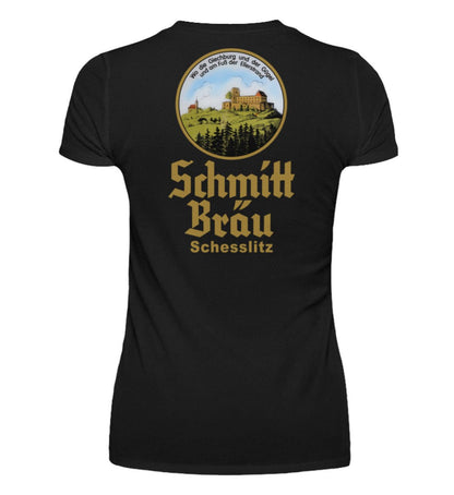 Schmitt Bräu | Giechburg Gügel Wappen | - Damenshirt - brewedforgoodBlackS