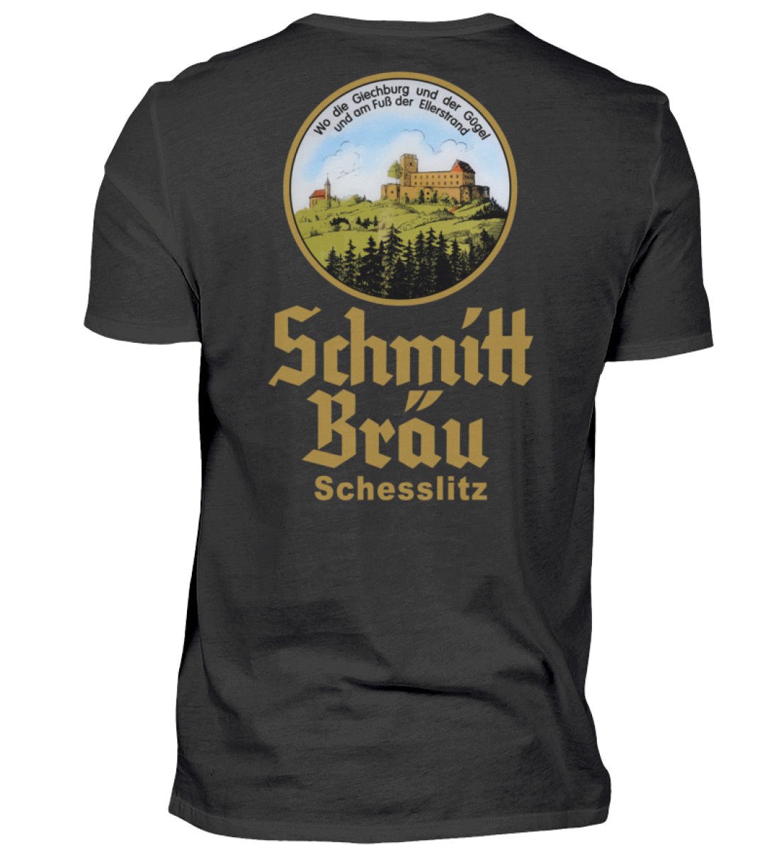 Schmitt Bräu | Giechburg Gügel Wappen| - Herren Shirt - brewedforgoodWhiteS