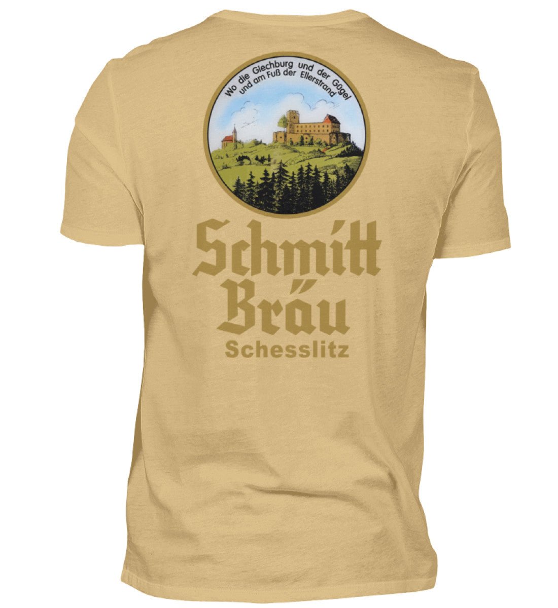 Schmitt Bräu | Giechburg Gügel Wappen| - Herren Shirt - brewedforgoodWhiteS