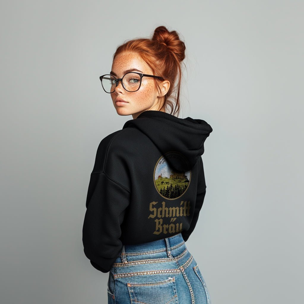 Schmitt Bräu | Giechburg Gügel Wappen | - Unisex Kapuzenpullover Hoodie - brewedforgoodDeep BlackXS