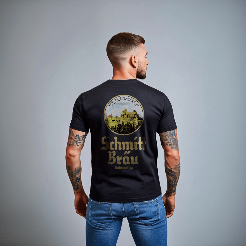 Schmitt Bräu | Giechburg Gügel Wappen | - Unisex Shirt - brewedforgoodBlackXS