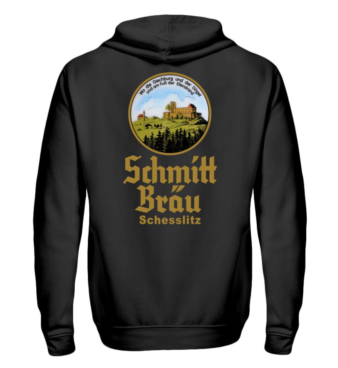 Schmitt Bräu | Giechburg Gügel Wappen | - Zip - Hoodie - brewedforgoodBlackS