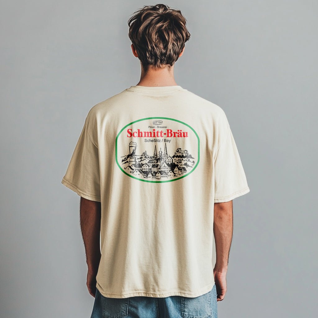 Schmitt Bräu Schesslitz Logo - Freestyler Heavy Oversized T-Shirt ST/ST - brewedforgoodNatural RawS