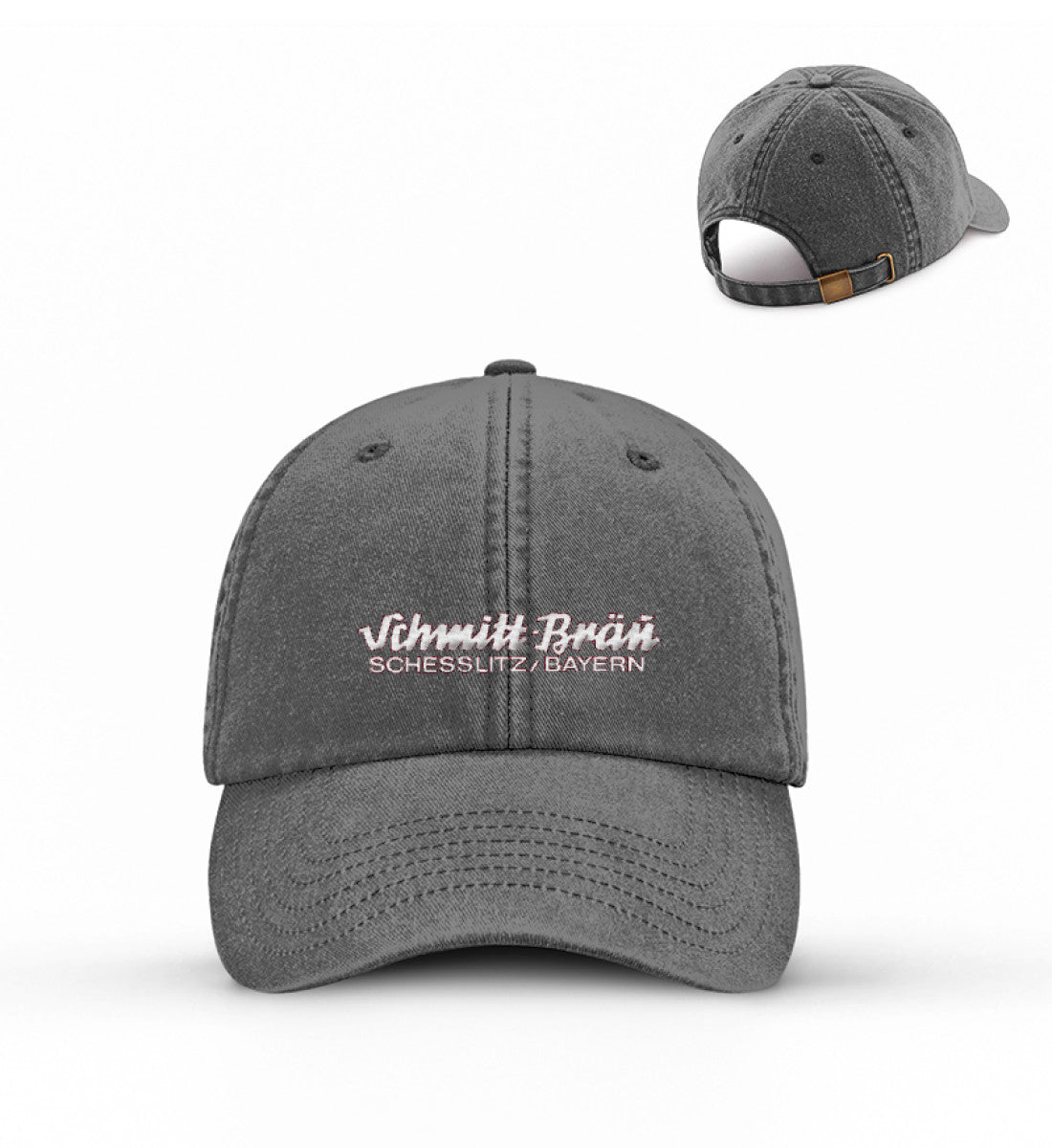 Schmitt Bräu| Vintage 1847 | - Vintage Dad Cap mit Stick - brewedforgoodVintage BlackOneSize