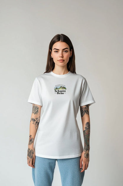 Schmitt Bräu Wappen Anno 1999 - Unisex Shirt - brewedforgoodWhiteS