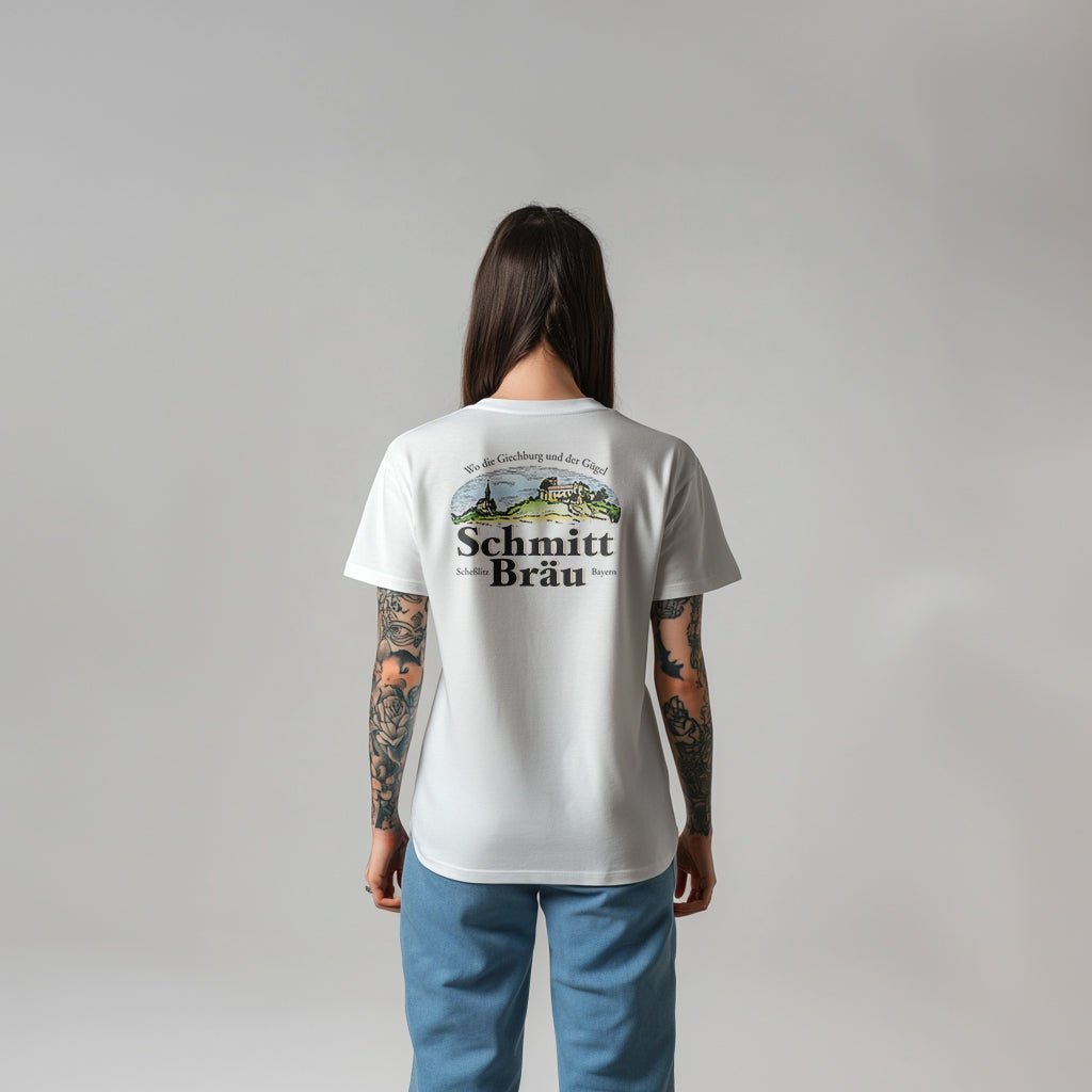 Schmitt Bräu Wappen Anno 1999 - Unisex Shirt - brewedforgoodWhiteS