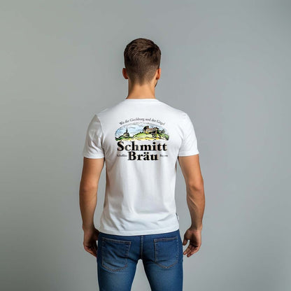 Schmitt Bräu Wappen Anno 1999 - Unisex Shirt - brewedforgoodWhiteS