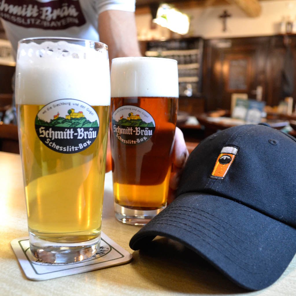 "Seidla Bier" Schmitt Bräu - Baseball Cap bestickt - brewedforgoodBlackOneSize