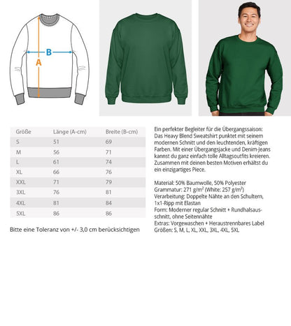 Sunday Frühschoppen Club [Bottle Green] | brewedforgood | Heavy Blend Sweatshirt - brewedforgoodBlackS