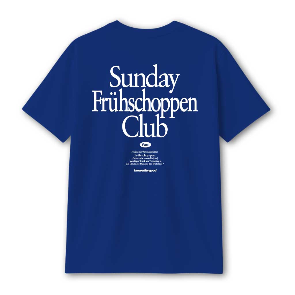 Sunday Frühschoppen Club | brewedforgood | Oversized Shirt - brewedforgoodWorker BlueS