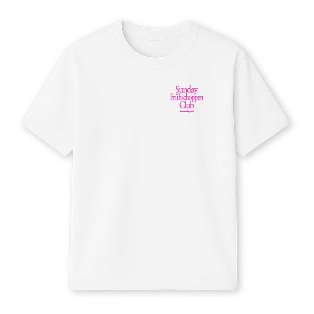 Sunday Frühschoppen Club [Girls Out Pink] | brewedforgood | Oversized Shirt - brewedforgoodWhiteS