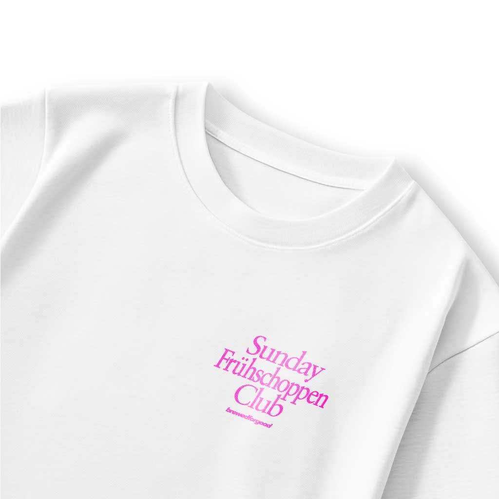 Sunday Frühschoppen Club [Girls Out Pink] | brewedforgood | Oversized Shirt - brewedforgoodWhiteS