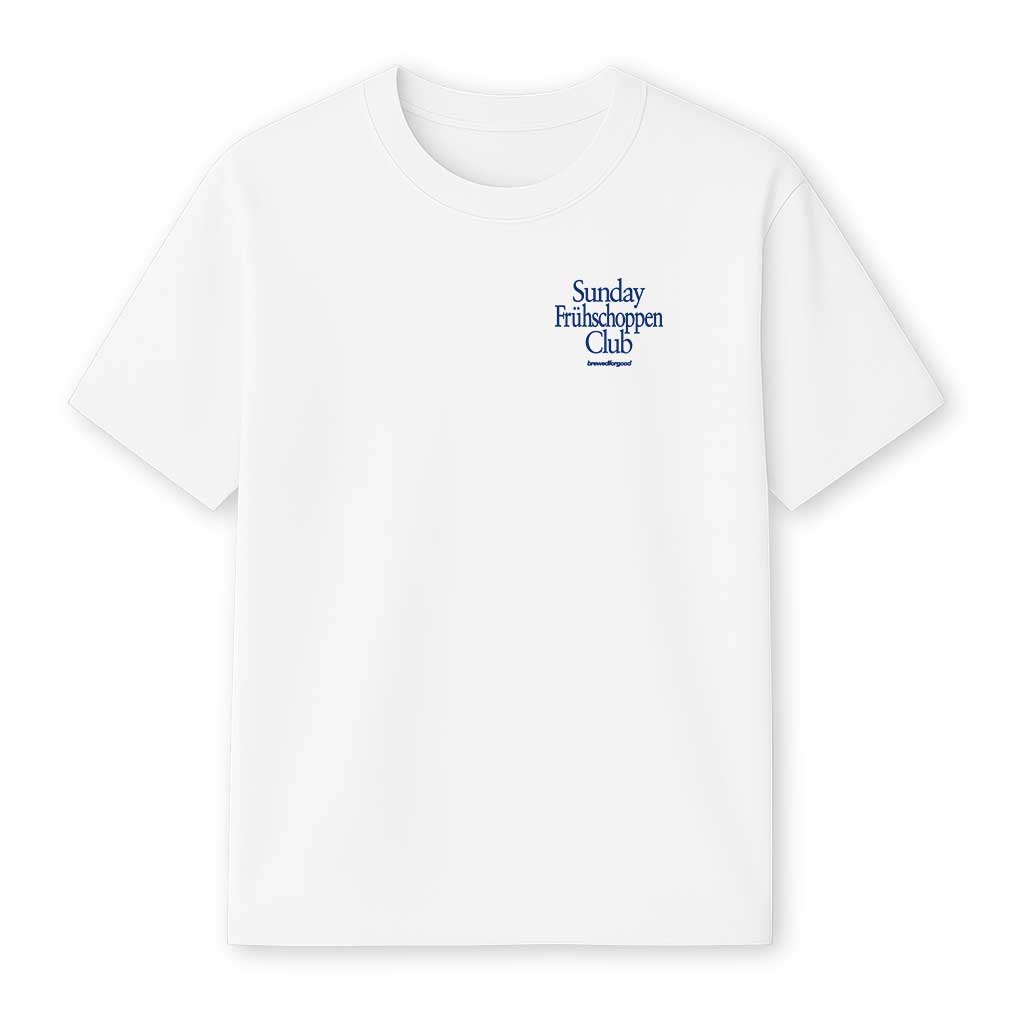 Sunday Frühschoppen Club [Navy blue] | brewedforgood | Oversized Shirt - brewedforgoodWhiteS