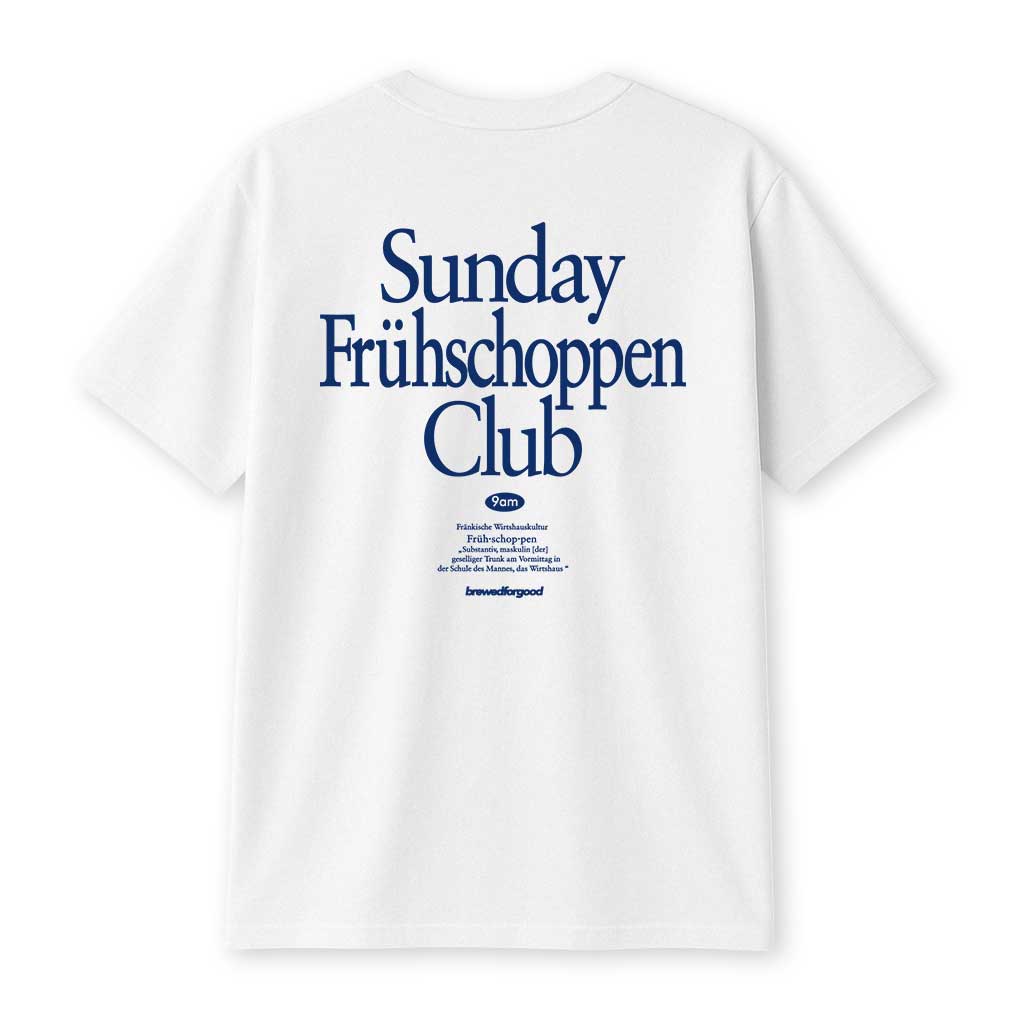 Sunday Frühschoppen Club [Navy blue] | brewedforgood | Oversized Shirt - brewedforgoodWhiteS