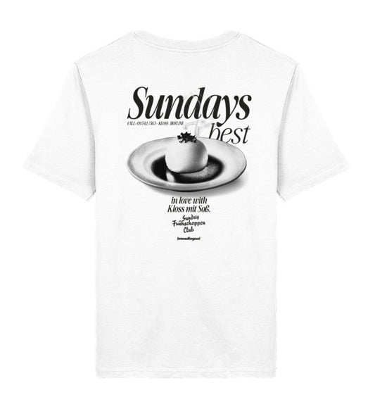 Sundays best | Kloss mit Soß | brewedforgood | UNISEX Shirt - brewedforgoodWhiteXS