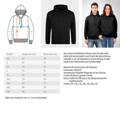 TESTdruck Willybecher - Unisex Kapuzenpullover Hoodie - brewedforgoodDeep BlackXS