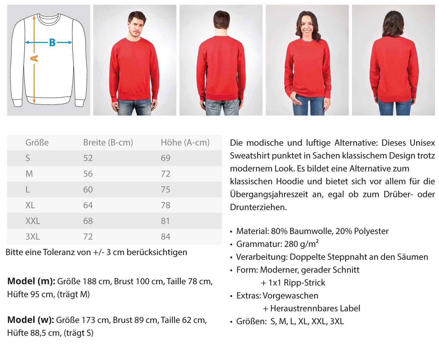 TESTdruck Willybecher - Unisex Pullover - brewedforgoodArctic WhiteXS